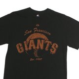 MAJESTIC Mens Black San Francisco Giants Graphic T-Shirt M Short Sleeve Crew