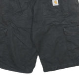 CARHARTT Mens Black Cargo Shorts XL W34 Classic Fit Workwear Pockets