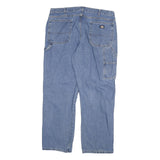 DICKIES Mens Regular Blue Denim Jeans W38 L30 Workwear Zip Closure