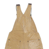 CARHARTT Womens Beige Straight Canvas Square Neck Sleeveless Loose Dungarees S