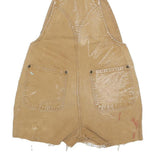 CARHARTT Womens Beige Straight Canvas Square Neck Sleeveless Loose Dungarees S