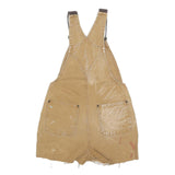 CARHARTT Womens Beige Straight Canvas Square Neck Sleeveless Loose Dungarees S