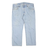 LEVI'S 501 Womens Regular Jeans Denim Light W38 L27 Classic Button Cotton Blend
