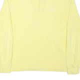 BEGNER Mens Yellow Cotton Blend 1/4 Zip M Sweatshirt Pullover Casual Comfortable
