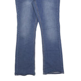 FADED GLORY Womens Blue Regular Fit Straight Denim Light Wash Jeans W32 L32