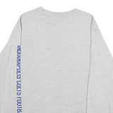 NFL Mens Grey Colts Peyton Manning Long Sleeve Crew Neck Football T-Shirt M