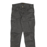 PME LEGEND Mens Cotton Blend Grey Slim Cargo Trousers W32 L34 Casual Utility