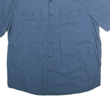 WOOLRICH Mens Blue Patterned Cotton Shirt XL Casual Summer Style