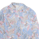 PYKETTES Womens Blue & Pink Printed Shirt Long Sleeve Collared M Lightweight