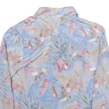 PYKETTES Womens Blue & Pink Printed Shirt Long Sleeve Collared M Lightweight