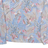 PYKETTES Womens Blue & Pink Printed Shirt Long Sleeve Collared M Lightweight
