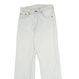 LEVI'S Mens Jeans White Regular Straight Denim W24 L28 Classic Cotton Zip