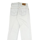 LEVI'S Mens Jeans White Regular Straight Denim W24 L28 Classic Cotton Zip