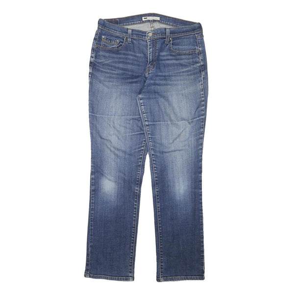 LEVI'S 505 Womens Jeans Blue Regular Straight Denim Medium W32 L31 Classic Style