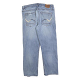 DICKIES Mens Jeans Blue Regular Straight Denim Light W36 L28 Casual Wear