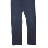 CARHARTT Womens Jeans Navy Blue Regular Straight Denim Woven W32 L34 Zip Cotton