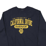 CHAMPION Mens Navy University Of California Irvine Crew Neck L Sweatshirt Cotton