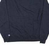 CHAMPION Mens Navy University Of California Irvine Crew Neck L Sweatshirt Cotton
