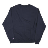 CHAMPION Mens Navy University Of California Irvine Crew Neck L Sweatshirt Cotton