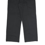 DICKIES Mens Polyester Blend Black Regular Straight Trousers W36 L30 Workwear