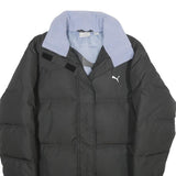 PUMA Womens Black Athletic Jacket UK 12 Zip Fleece Collar Warm Lightweight