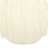 LAUREN RALPH LAUREN Womens Cream Linen Shirt M Classic Long Sleeve Button Shirt