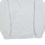 Womens White & Lilac Colourblock Zip Up Polyester Fleece Jacket L Casual