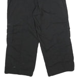 GH BASS & CO Womens Black Cotton Cargo Shorts M W28 Casual Pocketed Drawstring