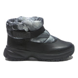 UGG Puff Boot Womens Ankle Synthetic Black Grey UK 8 Winter Heated Footwear