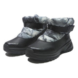 UGG Puff Boot Womens Ankle Synthetic Black Grey UK 8 Winter Heated Footwear