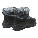 UGG Puff Boot Womens Ankle Synthetic Black Grey UK 8 Winter Heated Footwear