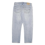 LEVI'S 615 02 Mens Jeans Light Blue Regular Straight Denim W35 L29 Zip Cotton