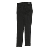 LEVI'S 721 Womens Slim Black Denim Raw Zip Jeans W28 L29 Stylish Stretch