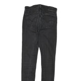 LEVI'S 710 Womens Jeans Black Slim Skinny Denim W24 L29 Stretch Zip Fastening