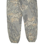 JERZEES Mens Joggers Green Camouflage XL W34 L32 Cotton Blend Relaxed Tapered