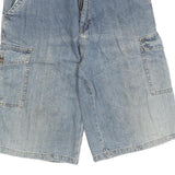 JOHN KAIN JEANS Mens Blue Cargo Cotton Blend M W30 Casual Shorts