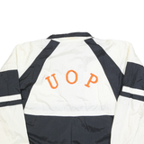 ASICS Mens Black & White Lightweight Zip Up Track Jacket L Polyester Blend