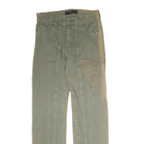 YANFENG JEANS Mens Regular Cotton Jeans Beige & Green W32 L33 Stylish Casual