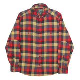WOOLRICH Mens Red & Yellow Checked Cotton Shirt M Casual Flannel Outdoor