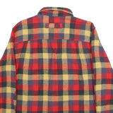 WOOLRICH Mens Red & Yellow Checked Cotton Shirt M Casual Flannel Outdoor