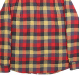 WOOLRICH Mens Red & Yellow Checked Cotton Shirt M Casual Flannel Outdoor