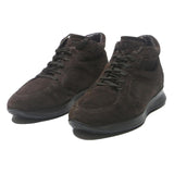 TODS Suede Mens High Top Trainers Dark Brown UK 7 Luxury Comfort Casual Footwear