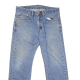 LEVI'S 505 Mens Jeans Blue Regular Straight Denim Medium W34 L29 Classic Fit