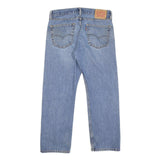 LEVI'S 505 Mens Jeans Blue Regular Straight Denim Medium W34 L29 Classic Fit