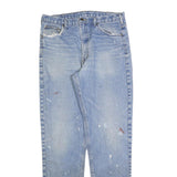 CARHARTT Mens Regular Fit Blue Denim Plain Jeans W36 L36 Workwear Zip Fly
