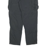 COLUMBIA Mens Polyester Relaxed Black Cargo Zip Trousers W34 L34 Outdoor