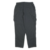 COLUMBIA Mens Polyester Relaxed Black Cargo Zip Trousers W34 L34 Outdoor