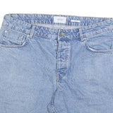RESERVED Mens Shorts Blue Denim Casual L W36 Cotton Blend Comfortable Fit