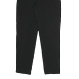 TATTOO Womens Black Relaxed Straight Trousers W26 L28 Smart Casual Zip