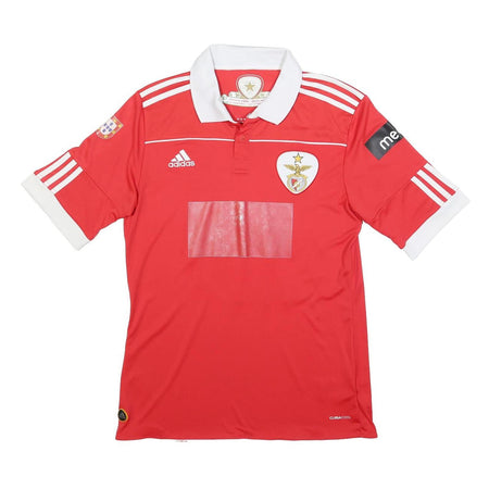 ADIDAS Mens Red Football Shirt M Short Sleeve Collared Feher 29 Print